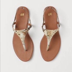 Snakeskin Sandals H&M - Women’s size 9-10